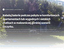 Tablet Screenshot of pensjonat-szczyrk.pl